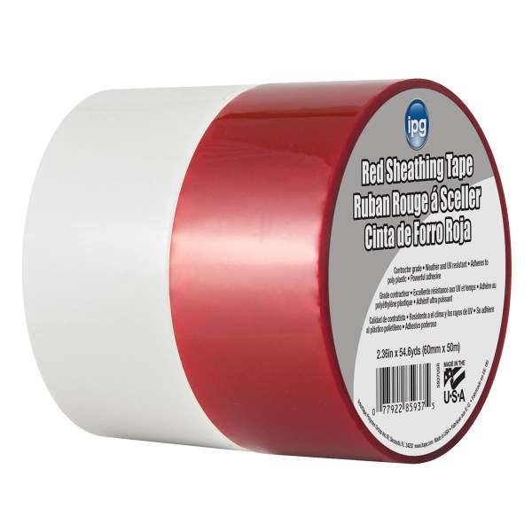 Red and White Sheathing Tape